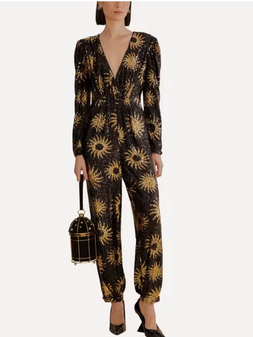 Farm Rio Sunny Mood Sequin Jumpsuit